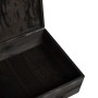 Caja de madera con tapa madera maciza de pino negra 40x30x13 cm de , Cestas para almacenaje - Ref: Foro24-4017395, Precio: 37...