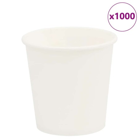 Tazas de café de papel 1000 uds 4oz 100ml blanco de , Vasos desechables - Ref: Foro24-4102790, Precio: 43,05 €, Descuento: %