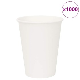 Tazas de café de papel 1000 uds 12oz 300ml blanco de , Vasos desechables - Ref: Foro24-4102792, Precio: 91,15 €, Descuento: %