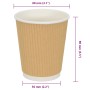 Tazas de café de papel 500 uds 8oz 200ml blanco de , Vasos desechables - Ref: Foro24-4102799, Precio: 62,65 €, Descuento: %