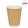 Tazas de café de papel 500 uds 12oz 300ml marrón de , Vasos desechables - Ref: Foro24-4102800, Precio: 78,63 €, Descuento: %