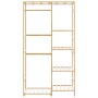 Perchero con estantes bambú 100x50x184,5 cm de , Organizadores de vestidores y perchas de barra - Ref: Foro24-4008920, Precio...