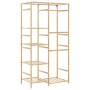 Perchero con estantes bambú 100x50x184,5 cm de , Organizadores de vestidores y perchas de barra - Ref: Foro24-4008920, Precio...