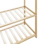 Perchero con estantes bambú 80x40x175 cm de , Organizadores de vestidores y perchas de barra - Ref: Foro24-4008922, Precio: 7...