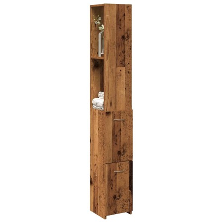 Armario de baño madera contrachapada madera vieja 25x25x170 cm de , Muebles de baño - Ref: Foro24-856652, Precio: 76,05 €, De...