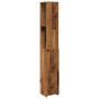 Armario de baño madera contrachapada madera vieja 25x25x170 cm de , Muebles de baño - Ref: Foro24-856652, Precio: 76,05 €, De...