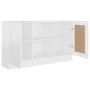 Aparador de madera contrachapada blanco 120x30,5x70 cm de vidaXL, Aparadores - Ref: Foro24-802777, Precio: 92,69 €, Descuento: %