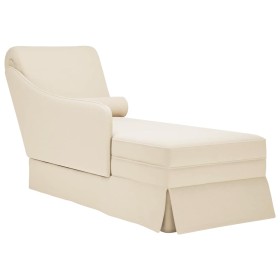 Chaise longue respaldo reposabrazos derecho terciopelo lino de , Divanes - Ref: Foro24-4009790, Precio: 130,84 €, Descuento: %