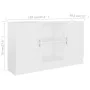 Aparador de madera contrachapada blanco 120x30,5x70 cm de vidaXL, Aparadores - Ref: Foro24-802777, Precio: 92,69 €, Descuento: %