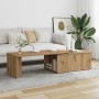 Mesa de centro madera de ingeniería roble artisan 150x50x35 cm de , Mesas de centro - Ref: Foro24-855981, Precio: 82,10 €, De...