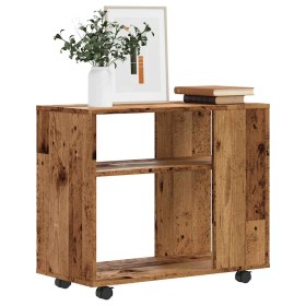 Mesa auxiliar de madera contrachapada envejecida 70x35x55 cm de , Mesas auxiliares - Ref: Foro24-856026, Precio: 49,54 €, Des...