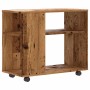 Mesa auxiliar de madera contrachapada envejecida 70x35x55 cm de , Mesas auxiliares - Ref: Foro24-856026, Precio: 49,54 €, Des...