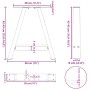 Patas de mesa de centro forma A 2uds acero 38x(42-43) cm de , Patas para mesas - Ref: Foro24-4012831, Precio: 59,77 €, Descue...