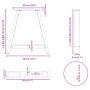 Patas de mesa de centro forma A 2uds acero 80x(72-73) cm de , Patas para mesas - Ref: Foro24-4012859, Precio: 92,78 €, Descue...