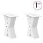 Patas de mesa de centro forma X 2uds acero blanco 30x(30-31) cm de , Patas para mesas - Ref: Foro24-4012929, Precio: 76,81 €,...