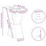 Patas de mesa de centro forma X 2uds acero blanco 30x(30-31) cm de , Patas para mesas - Ref: Foro24-4012929, Precio: 76,81 €,...