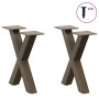 Patas de mesa centro forma X 2uds acero natural 30x(30-31) cm de , Patas para mesas - Ref: Foro24-4012871, Precio: 43,66 €, D...