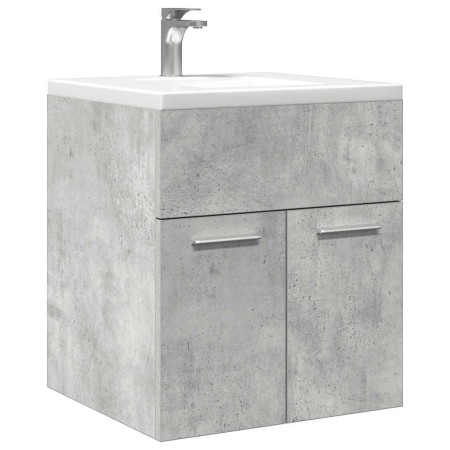 Mueble de lavabo madera ingeniería gris hormigón 41x38,5x46 cm de , Muebles de baño - Ref: Foro24-856204, Precio: 35,73 €, De...