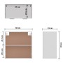 Armario colgante cocina madera ingeniería blanca 60x31x60 cm de vidaXL, Armarios de cocina - Ref: Foro24-801273, Precio: 68,0...