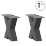 Patas de mesa centro forma X 2uds acero antracita 40x(30-31) cm de , Patas para mesas - Ref: Foro24-4012934, Precio: 79,18 €,...