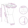Patas de mesa centro forma X 2uds acero antracita 40x(30-31) cm de , Patas para mesas - Ref: Foro24-4012934, Precio: 79,18 €,...