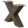 Patas de mesa de centro forma X 2uds acero natural 60x(30-31) cm de , Patas para mesas - Ref: Foro24-4012943, Precio: 88,62 €...