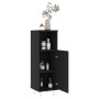 Armario de baño madera contrachapada negro 30x30x95 cm de vidaXL, Muebles de baño - Ref: Foro24-802616, Precio: 63,17 €, Desc...