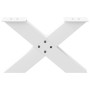 Patas de mesa de centro forma X 2uds acero blanco 60x(30-31) cm de , Patas para mesas - Ref: Foro24-4012941, Precio: 87,92 €,...