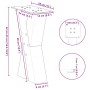 Patas de mesa de centro forma X 2uds acero negro 28x(42-43) cm de , Patas para mesas - Ref: Foro24-4012948, Precio: 65,41 €, ...