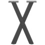 Patas para mesa de centro en forma de X 2 uds antracita acero de , Patas para mesas - Ref: Foro24-4012890, Precio: 57,74 €, D...