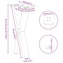 Patas para mesa de centro en forma de X 2 uds antracita acero de , Patas para mesas - Ref: Foro24-4012890, Precio: 57,74 €, D...