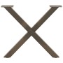Patas de mesa centro forma X 2uds acero natural 50x(42-43) cm de , Patas para mesas - Ref: Foro24-4012899, Precio: 54,93 €, D...