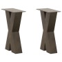 Patas de mesa centro forma X 2uds acero natural 38x(42-43) cm de , Patas para mesas - Ref: Foro24-4012955, Precio: 84,28 €, D...
