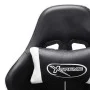 Silla de gaming de cuero sintético negro y blanco de vidaXL, Sillones para videojuegos - Ref: Foro24-20507, Precio: 180,36 €,...
