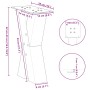 Patas de mesa centro forma X 2uds acero natural 38x(42-43) cm de , Patas para mesas - Ref: Foro24-4012955, Precio: 84,28 €, D...