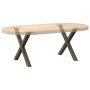 Patas de mesa centro forma X 2uds acero natural 60x(42-43) cm de , Patas para mesas - Ref: Foro24-4012903, Precio: 56,24 €, D...