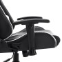 Silla de gaming de cuero sintético negro y blanco de vidaXL, Sillones para videojuegos - Ref: Foro24-20507, Precio: 185,72 €,...