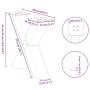 Patas para mesa de centro en forma de X 2 uds antracita acero de , Patas para mesas - Ref: Foro24-4012962, Precio: 92,90 €, D...