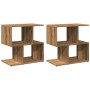 Mesitas de noche 2 uds madera ingeniería roble 50x30x51,5 cm de , Mesitas de noche - Ref: Foro24-856537, Precio: 59,51 €, Des...
