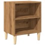 Mesita de noche madera de ingeniería roble artisian 40x30x50 cm de , Mesitas de noche - Ref: Foro24-856418, Precio: 36,53 €, ...