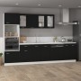 Armario colgante de cocina contrachapada negro 39,5x31x60 cm de vidaXL, Armarios de cocina - Ref: Foro24-801253, Precio: 39,8...