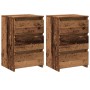 Mesitas de noche 2uds madera ingeniería envejecida 40x35x62,5cm de , Mesitas de noche - Ref: Foro24-856523, Precio: 102,20 €,...