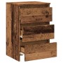 Mesitas de noche 2uds madera ingeniería envejecida 40x35x62,5cm de , Mesitas de noche - Ref: Foro24-856523, Precio: 102,20 €,...