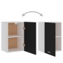 Armario colgante de cocina contrachapada negro 39,5x31x60 cm de vidaXL, Armarios de cocina - Ref: Foro24-801253, Precio: 39,8...