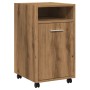 Armario ruedas contrachapada roble artisan 33x38x60 cm de , Taquillas y armarios de almacenamiento - Ref: Foro24-856563, Prec...