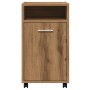Armario ruedas contrachapada roble artisan 33x38x60 cm de , Taquillas y armarios de almacenamiento - Ref: Foro24-856563, Prec...