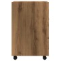 Armario ruedas contrachapada roble artisan 33x38x60 cm de , Taquillas y armarios de almacenamiento - Ref: Foro24-856563, Prec...