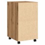 Armario ruedas contrachapada roble artisan 33x38x60 cm de , Taquillas y armarios de almacenamiento - Ref: Foro24-856563, Prec...