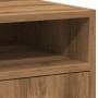 Armario ruedas contrachapada roble artisan 33x38x60 cm de , Taquillas y armarios de almacenamiento - Ref: Foro24-856563, Prec...
