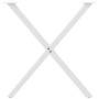 Patas para mesa de comedor en forma de X 2 uds acero blanco de , Patas para mesas - Ref: Foro24-4012917, Precio: 72,84 €, Des...